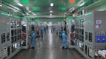宜昌楚能三号工厂产品正式量产下线 标志项目一期全面建成量产